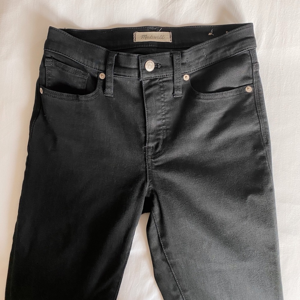 NWOT Madewell Black High Rise Skinny Jeans - Picture 3 of 6